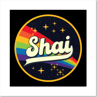 Shai // Rainbow In Space Vintage Style Posters and Art